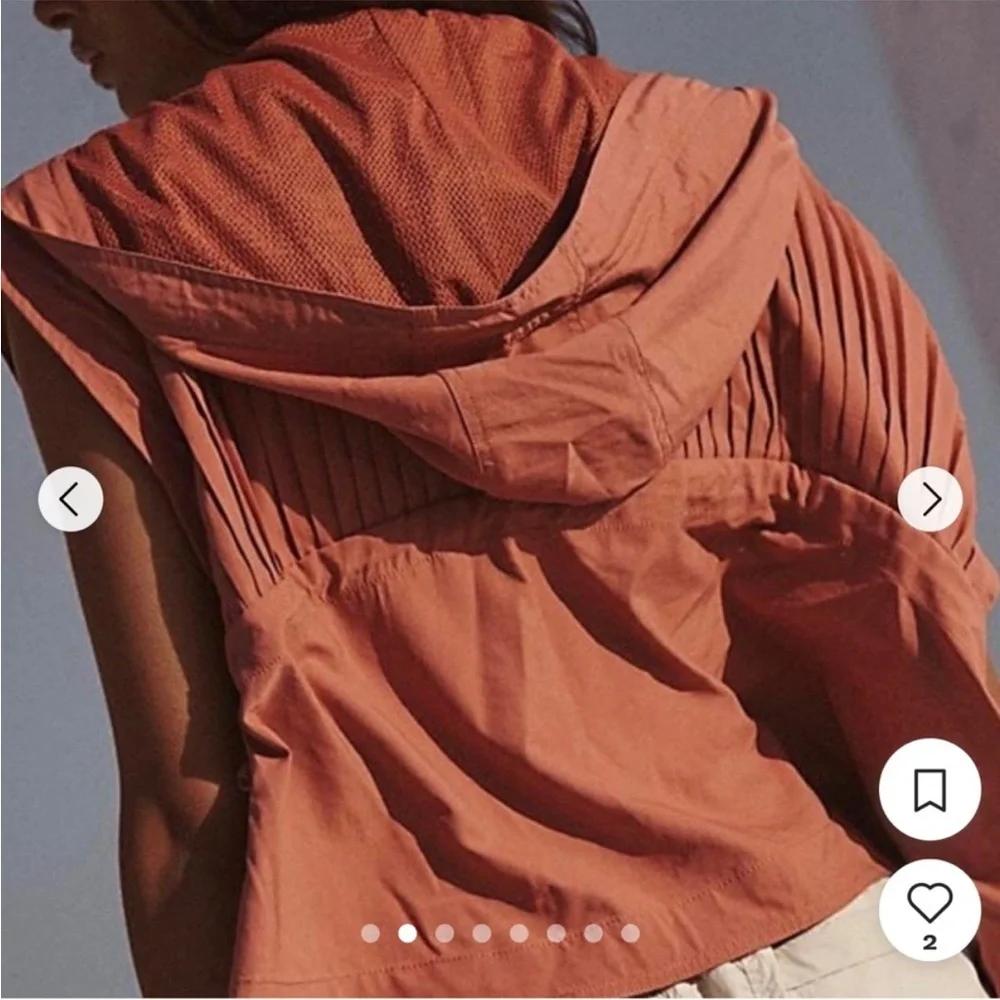 NWOT Free People Movement Pleaty Please Vest Rust Orange Size Large - Picture 3 of 9